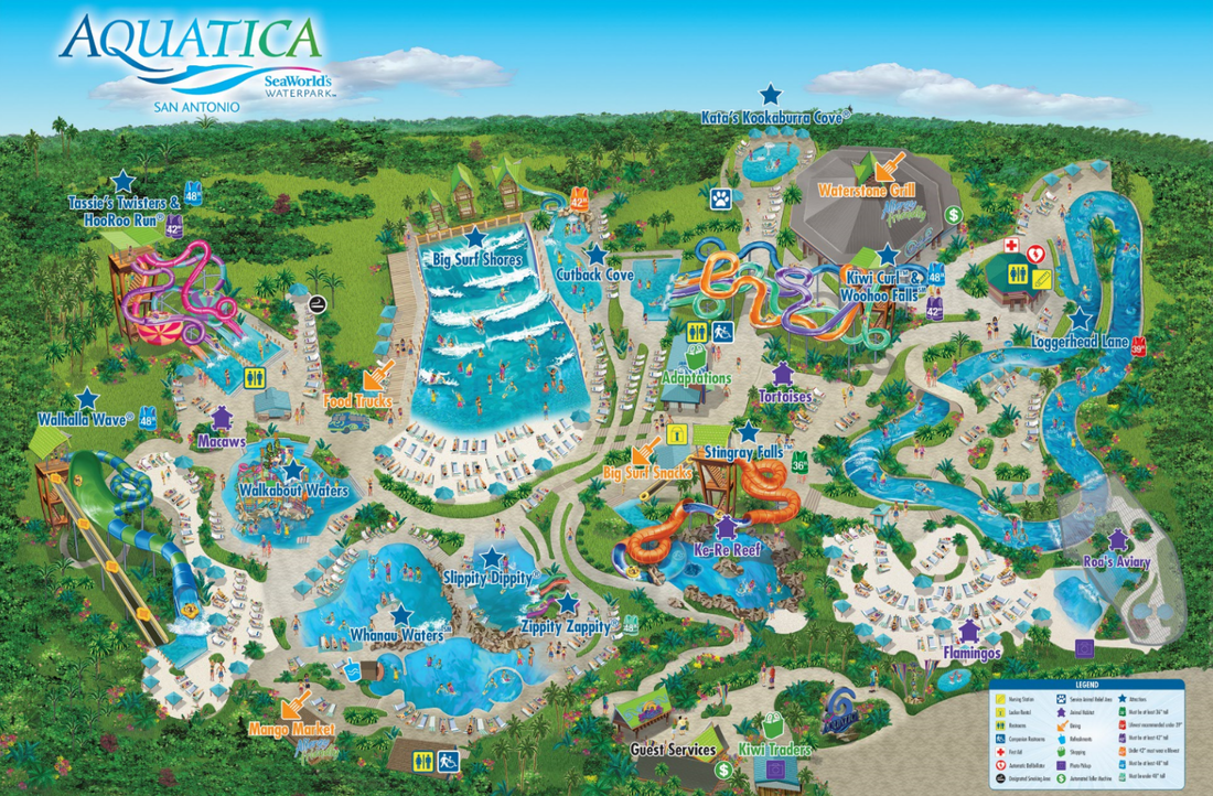 Aquatica Ride Info Park Map Themeparkreviewers